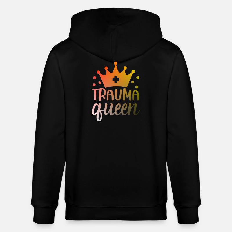 Trauma Queen Krankenschwester - Stanley/Stella Unisex Bio-Kapuzenjacke CULTIVATOR  - Schwarz
