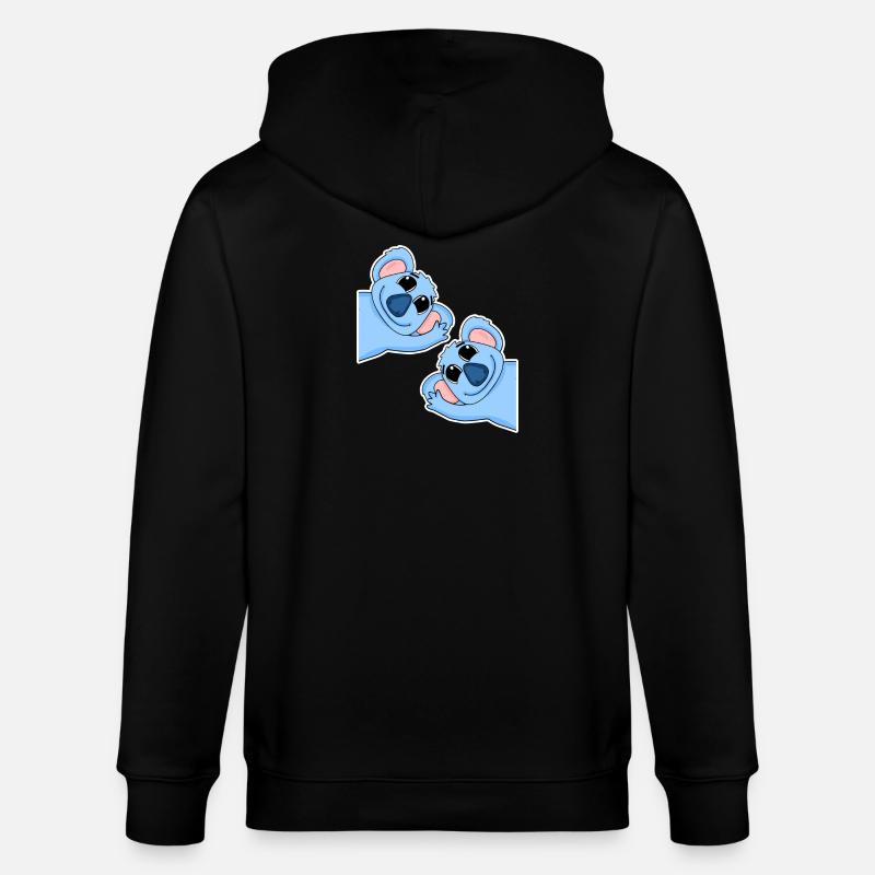 Koala Koalas - Veste à capuche bio CULTIVATOR Stanley/Stella Unisexe - noir