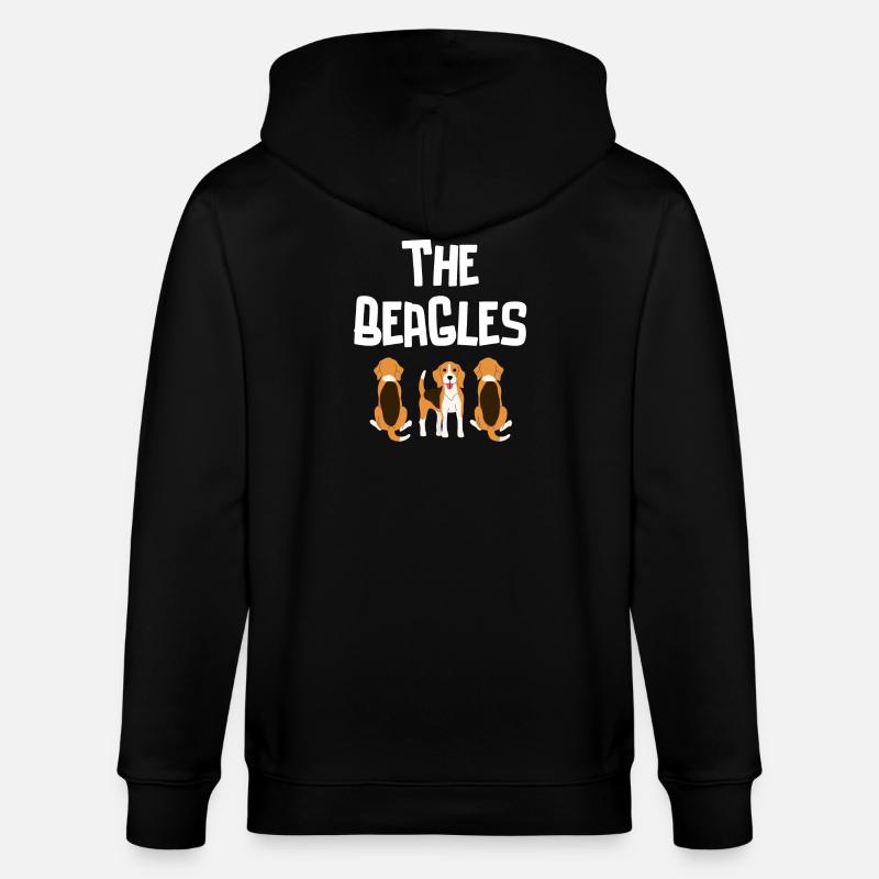Beagle, Jagd, Jagdhund - Stanley/Stella Unisex Bio-Kapuzenjacke CULTIVATOR - Schwarz