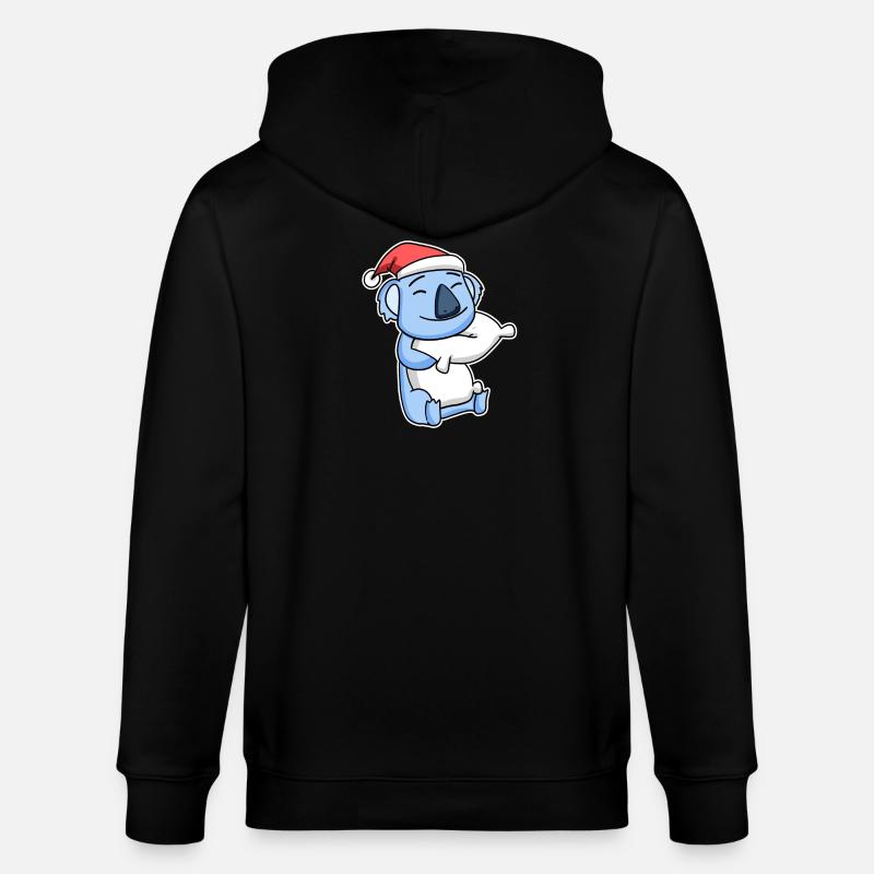 Koala Noël Sommeil Sommeil Sommeil - Veste à capuche bio CULTIVATOR Stanley/Stella Unisexe - noir