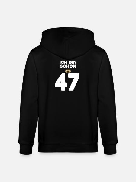 ICH BIN 37 - Stanley/Stella Unisex Bio-Kapuzenjacke CULTIVATOR - Schwarz