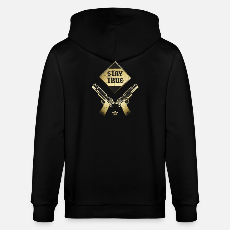 Restez fidèle à vous-même - Veste à capuche bio CULTIVATOR Stanley/Stella Unisexe - noir