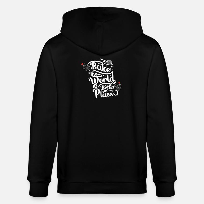 Cuire le monde mieux - Baking Lovers - Veste à capuche bio CULTIVATOR Stanley/Stella Unisexe - noir