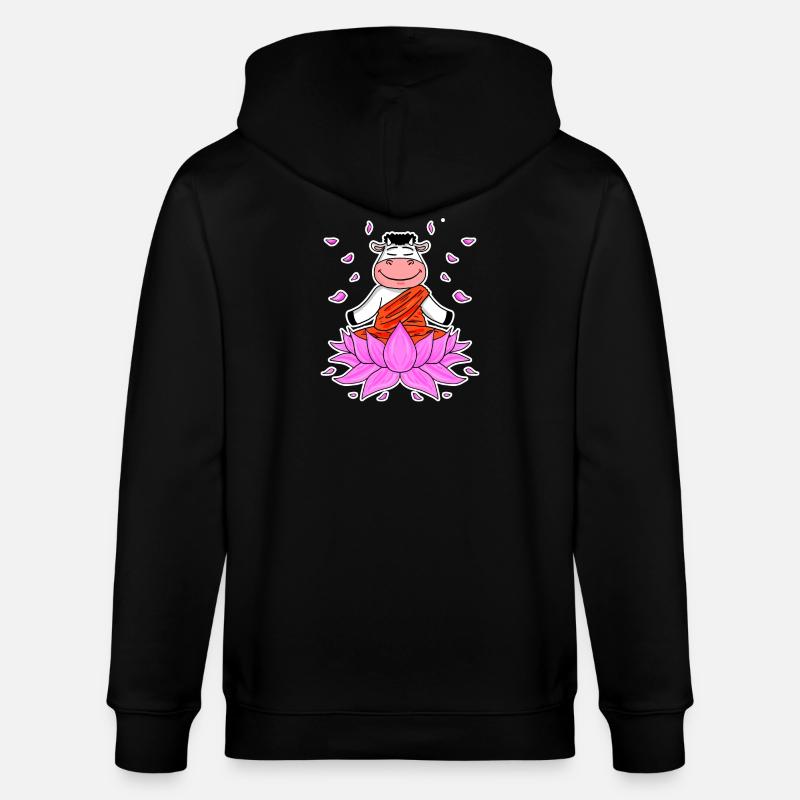 Yoga Kuh - Stanley/Stella Unisex Bio-Kapuzenjacke CULTIVATOR - Schwarz