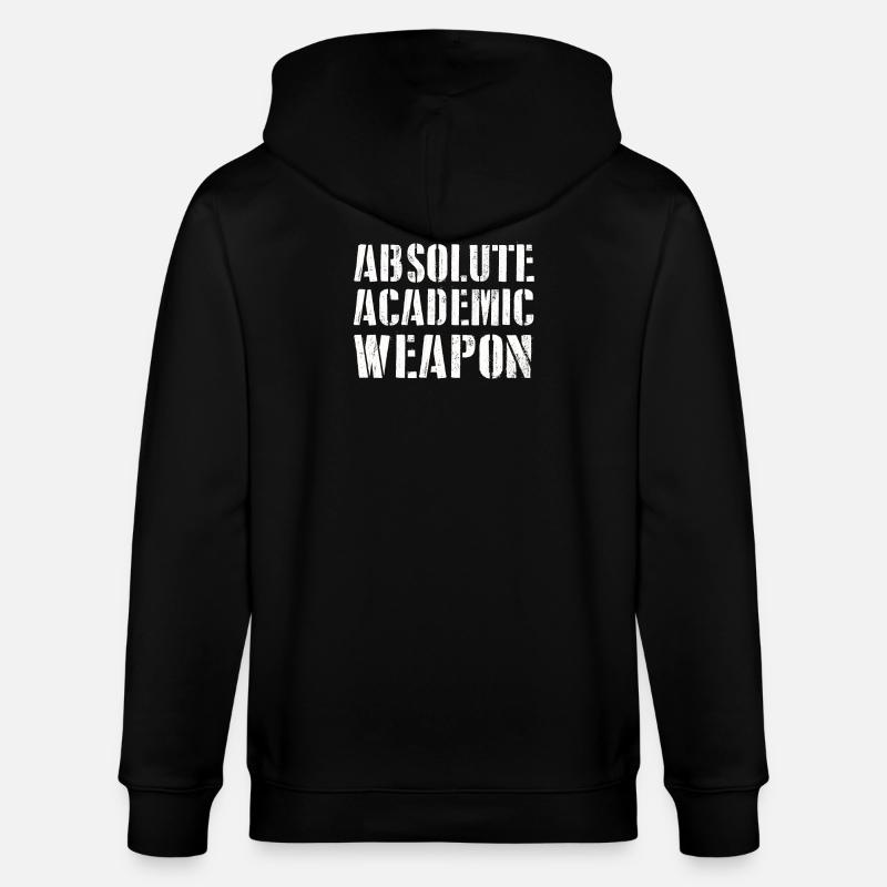 Studenten Absolute Academic Weapon - Stanley/Stella Unisex Bio-Kapuzenjacke CULTIVATOR  - Schwarz