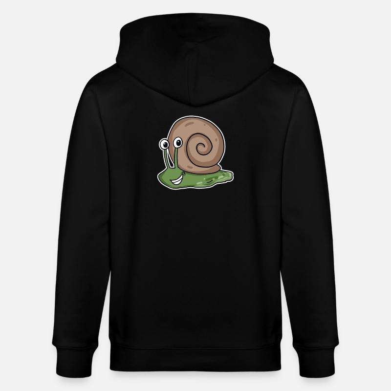 Escargot - Veste à capuche bio CULTIVATOR Stanley/Stella Unisexe - noir