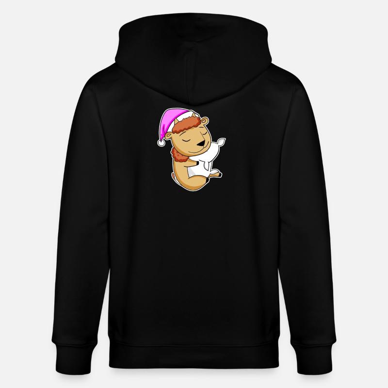 Bison - Stanley/Stella Unisex Bio-Kapuzenjacke CULTIVATOR  - Schwarz