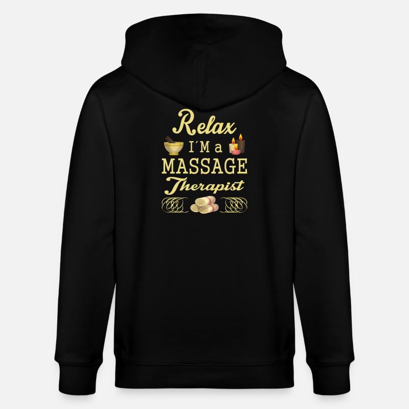 Massagetherapie - Stanley/Stella Unisex Bio-Kapuzenjacke CULTIVATOR  - Schwarz