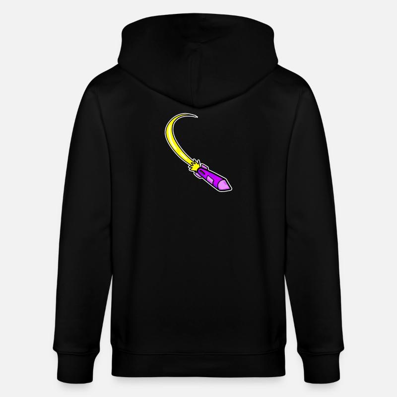 Fusée violette - Veste à capuche bio CULTIVATOR Stanley/Stella Unisexe - noir