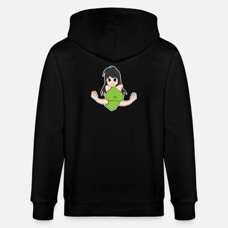 Anime - Veste à capuche bio CULTIVATOR Stanley/Stella Unisexe - noir