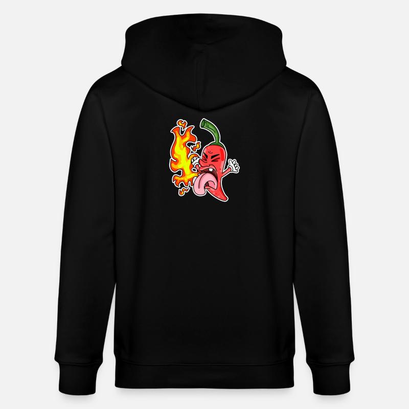 Piment - piments forts - Veste à capuche bio CULTIVATOR Stanley/Stella Unisexe - noir