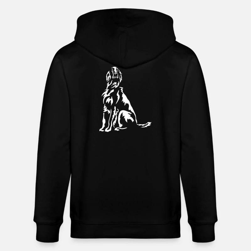Setter irlandais « Black Edition » - Veste à capuche bio CULTIVATOR Stanley/Stella Unisexe - noir