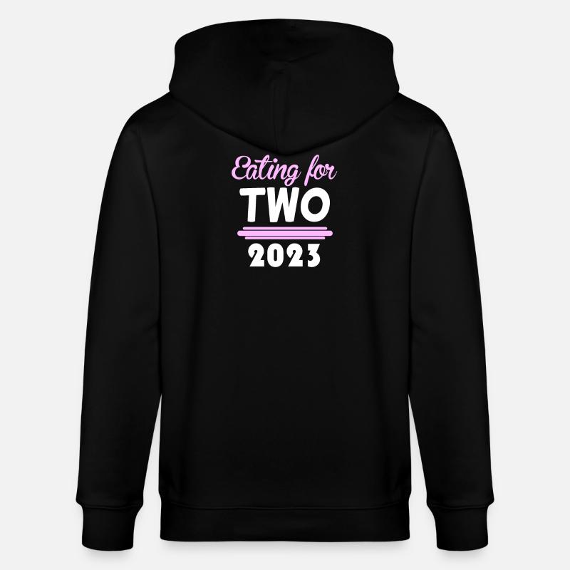 Grossesse Gémeaux 2023 - Veste à capuche bio CULTIVATOR Stanley/Stella Unisexe - noir