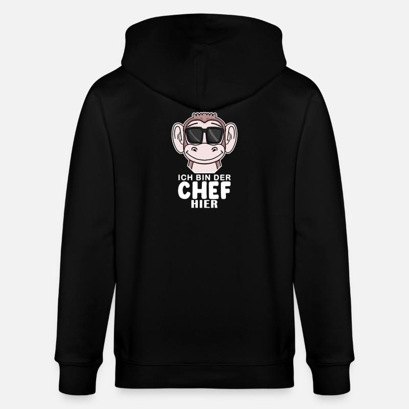 Cool Affe Chef Spruch Sonnenbrille - Stanley/Stella Unisex Bio-Kapuzenjacke CULTIVATOR - Schwarz