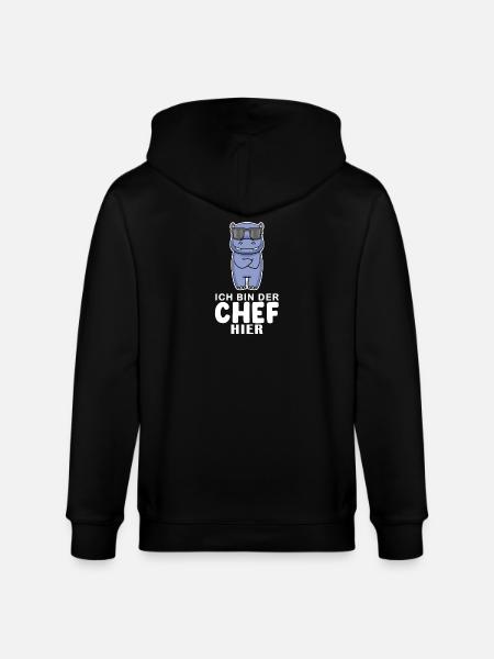 cooles Nilpferd Chef Spruch - Stanley/Stella Unisex Bio-Kapuzenjacke CULTIVATOR  - Schwarz