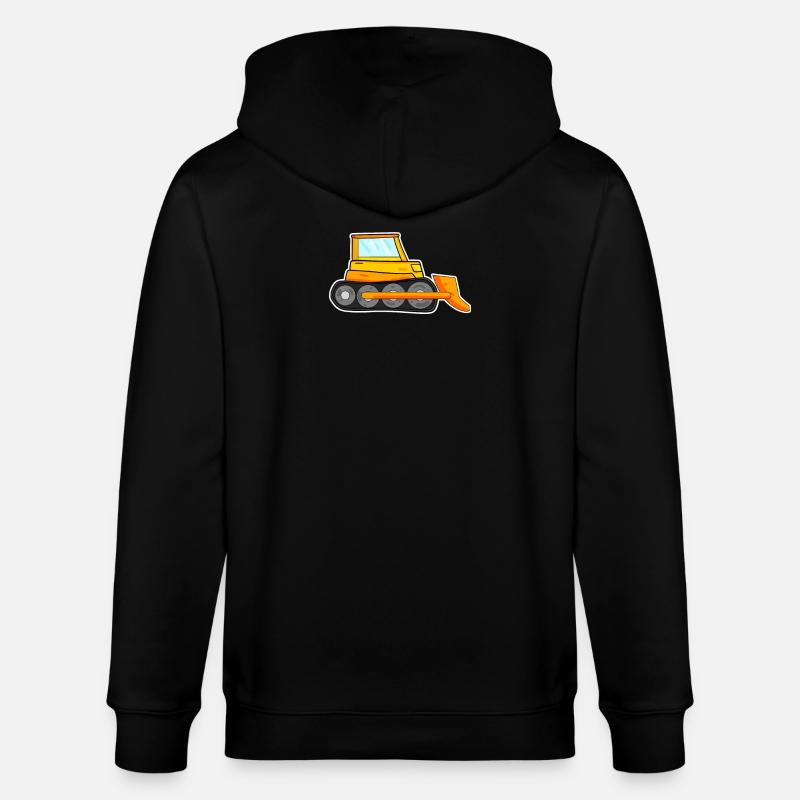 Bagger Baustelle Baggerfahrer - Stanley/Stella Unisex Bio-Kapuzenjacke CULTIVATOR  - Schwarz