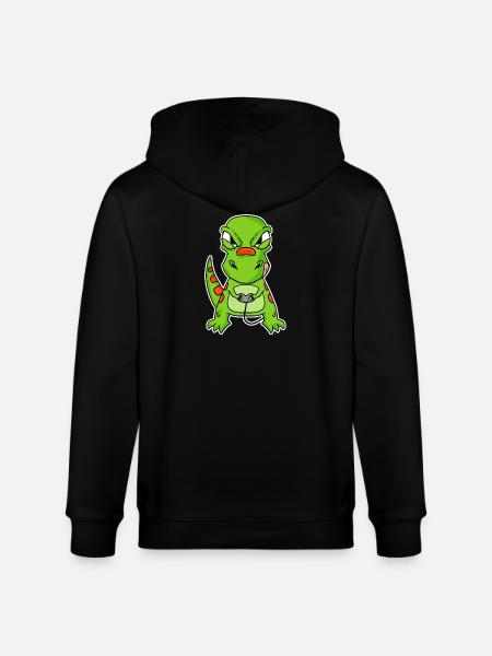 Dino Gamer Gaming Zocken Zocker - Stanley/Stella CULTIVATOR  Unisex Organic Hooded Jacket - black