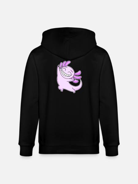 Joyeux Axolotl - Veste à capuche bio CULTIVATOR Stanley/Stella Unisexe - noir