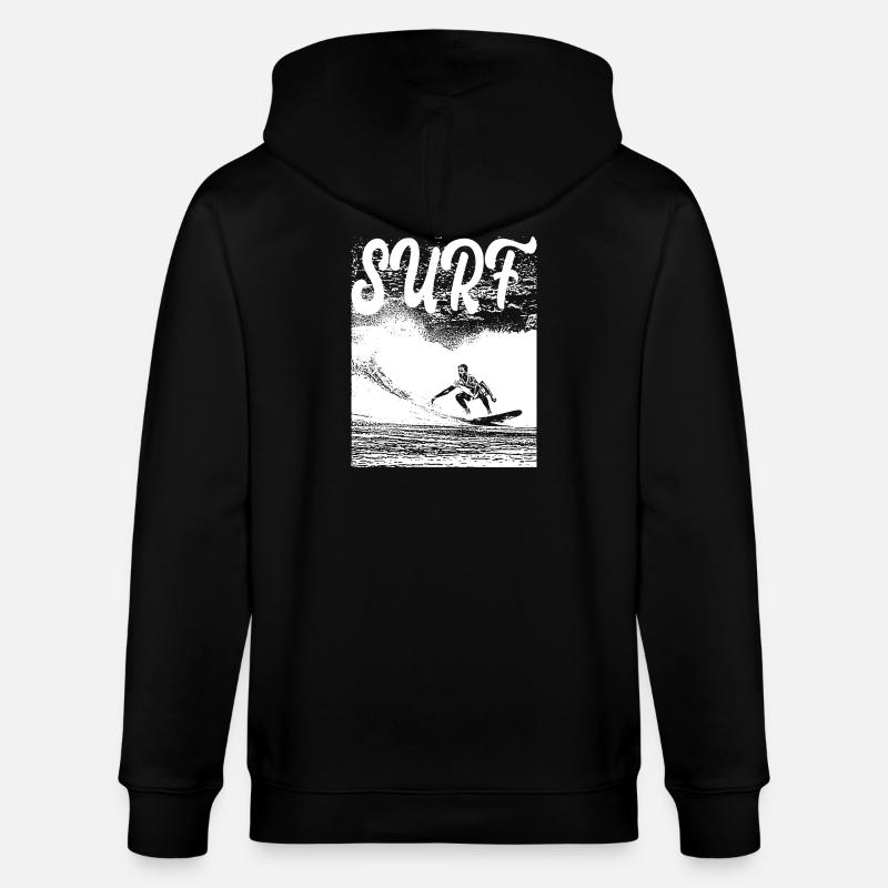 SURF - Veste à capuche bio CULTIVATOR Stanley/Stella Unisexe - noir