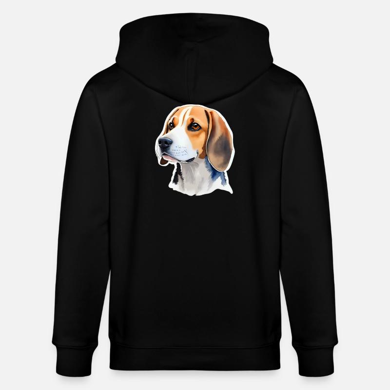 Beagle - Veste à capuche bio CULTIVATOR Stanley/Stella Unisexe - noir