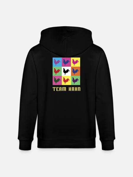 Team Hahn - Stanley/Stella Unisex Bio-Kapuzenjacke CULTIVATOR - Schwarz