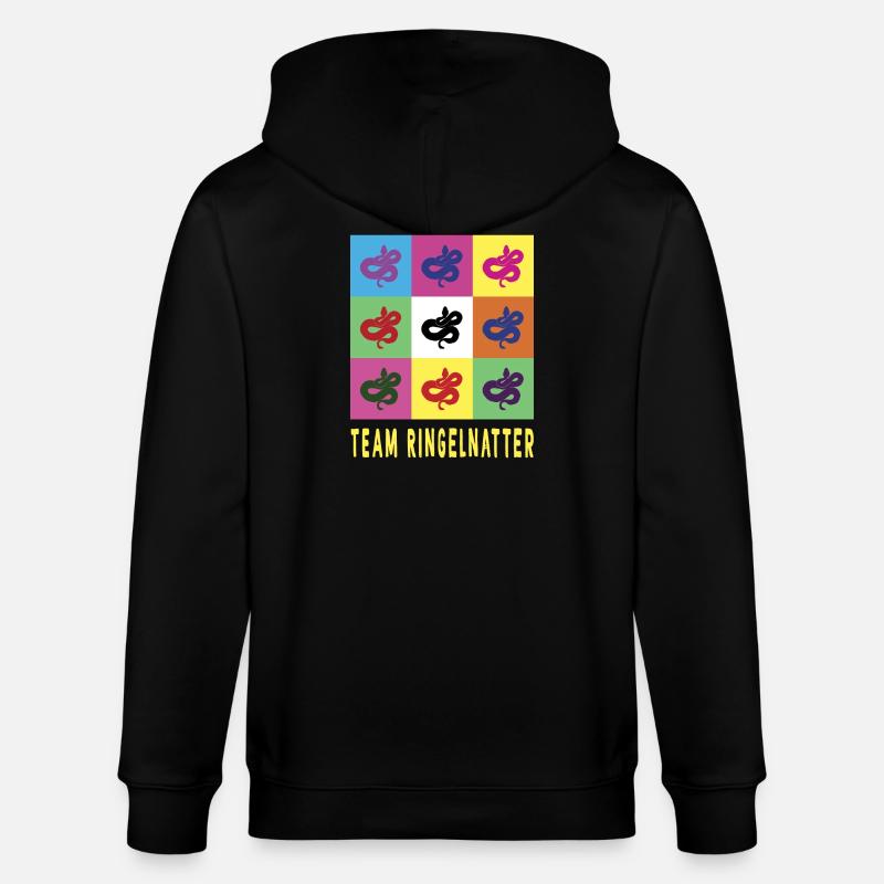 Serpent d’herbe de l’équipe - Veste à capuche bio CULTIVATOR Stanley/Stella Unisexe - noir