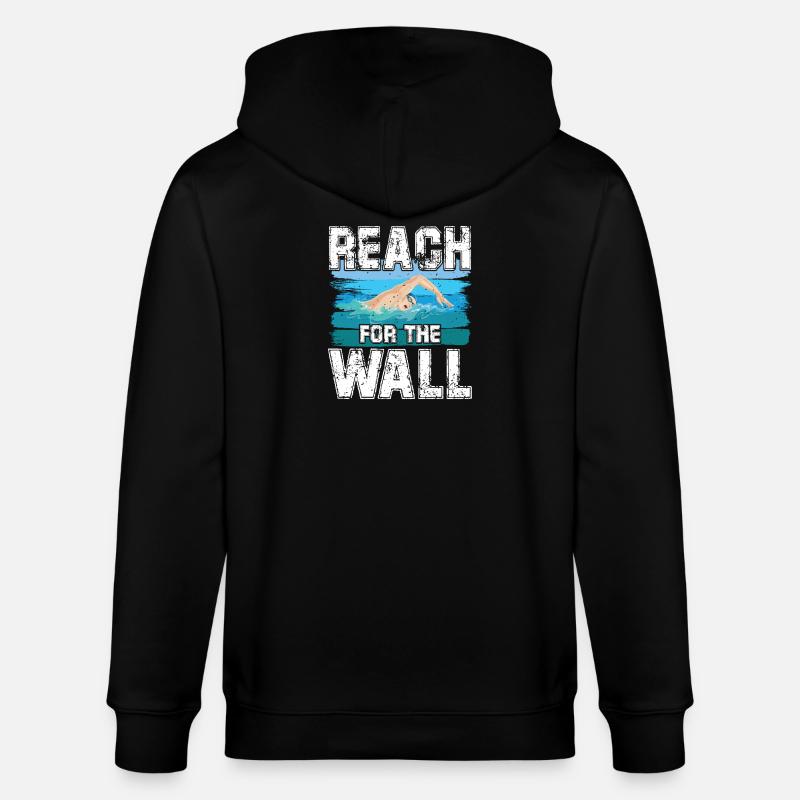 Reach for the wall - Stanley/Stella Unisex Bio-Kapuzenjacke CULTIVATOR  - Schwarz