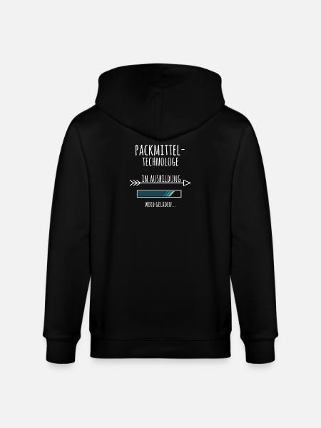 Packmitteltechnologe Ausbildung Beruf Geschenk - Stanley/Stella Unisex Bio-Kapuzenjacke CULTIVATOR - Schwarz