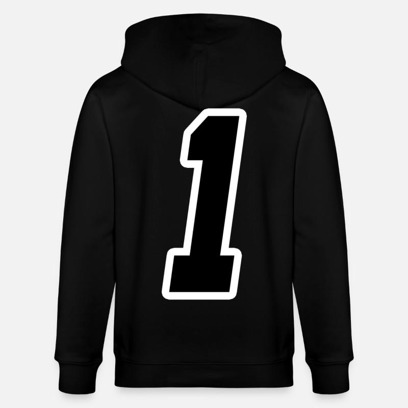 Nummer Eins 1 - Stanley/Stella Unisex Bio-Kapuzenjacke CULTIVATOR  - Schwarz