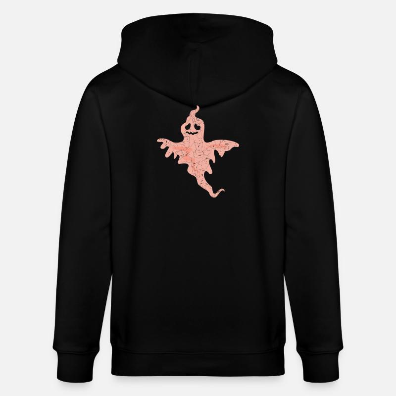 Fantôme d’Halloween - Veste à capuche bio CULTIVATOR Stanley/Stella Unisexe - noir