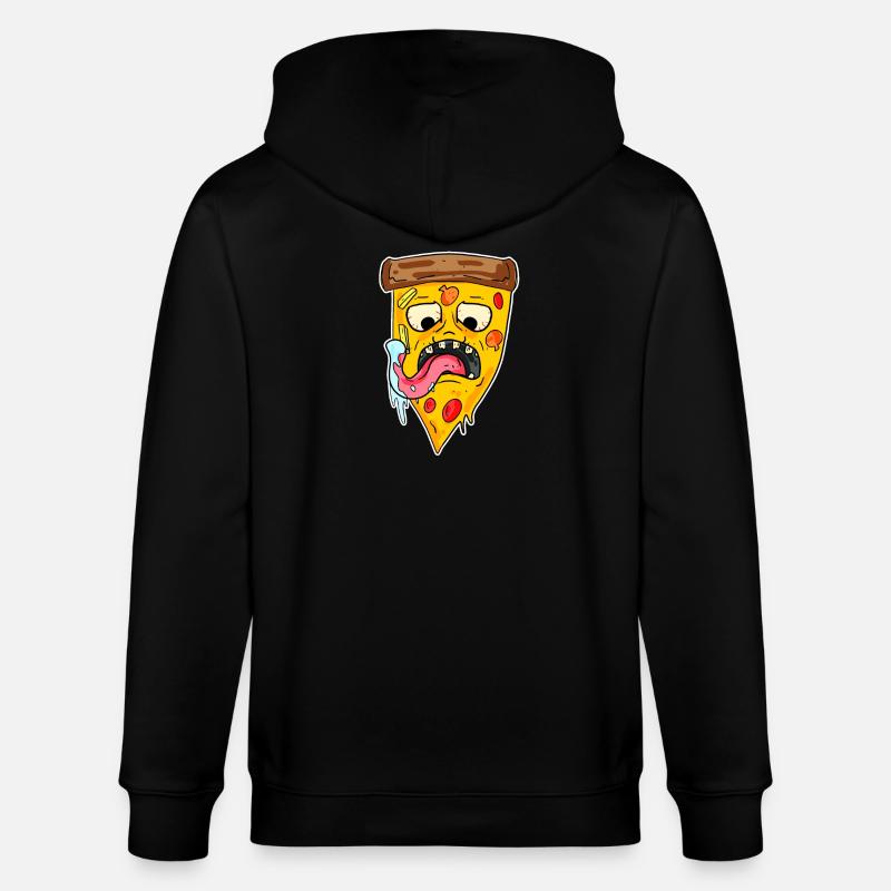 Monstre de pizza - Veste à capuche bio CULTIVATOR Stanley/Stella Unisexe - noir