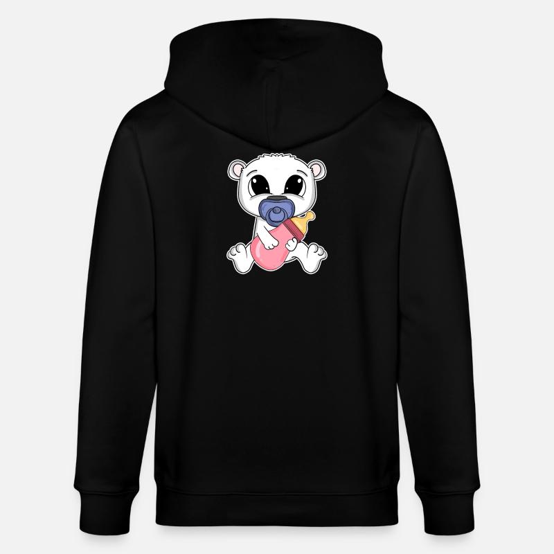 Bébé ours - Veste à capuche bio CULTIVATOR Stanley/Stella Unisexe - noir