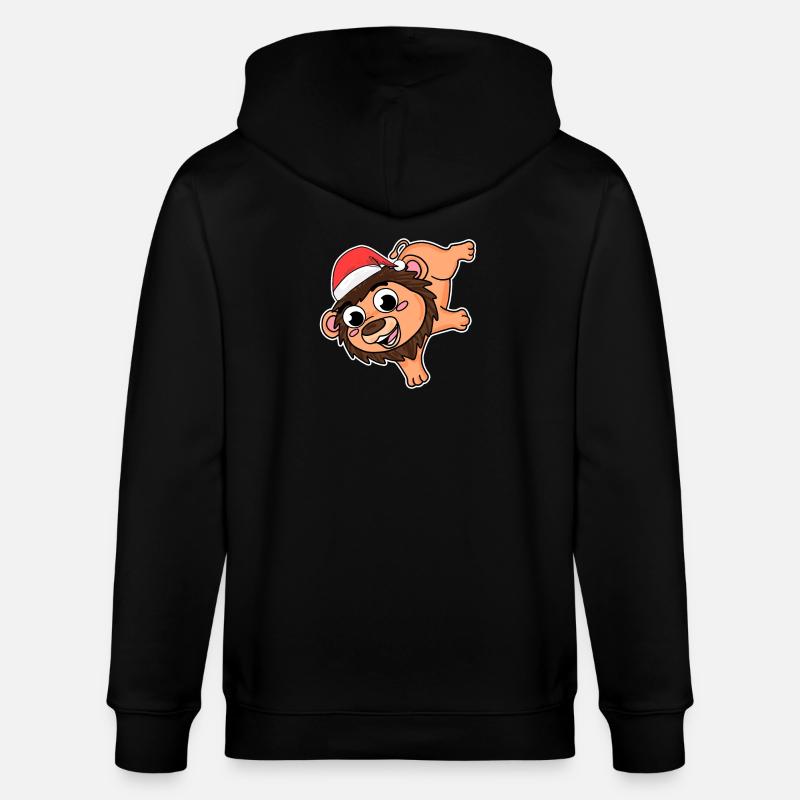 Noël Lion - Veste à capuche bio CULTIVATOR Stanley/Stella Unisexe - noir