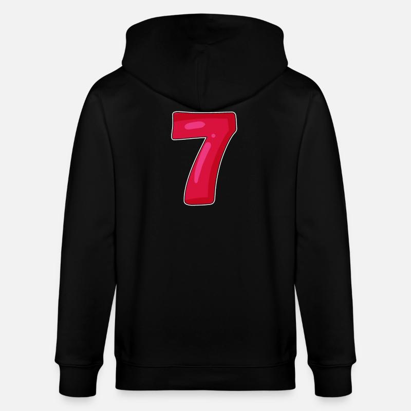 7 rouge - Veste à capuche bio CULTIVATOR Stanley/Stella Unisexe - noir