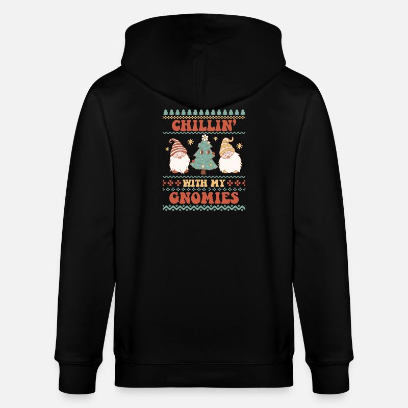 Hässlicher Weihnachtspullover - Stanley/Stella Unisex Bio-Kapuzenjacke CULTIVATOR  - Schwarz