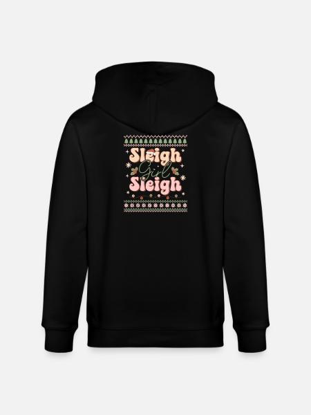 Pull de Noël moche - Veste à capuche bio CULTIVATOR Stanley/Stella Unisexe - noir