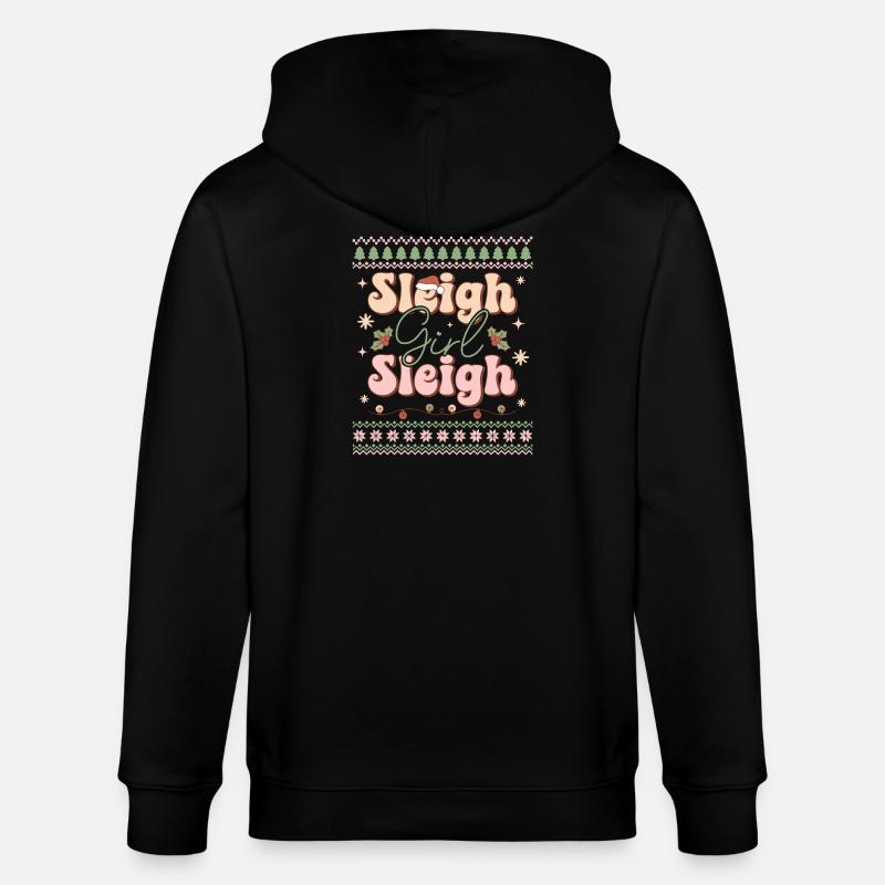 Pull de Noël moche - Veste à capuche bio CULTIVATOR Stanley/Stella Unisexe - noir