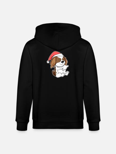 Cavalier King Charles Spaniel Hund Tier - Stanley/Stella Unisex Bio-Kapuzenjacke CULTIVATOR - Schwarz