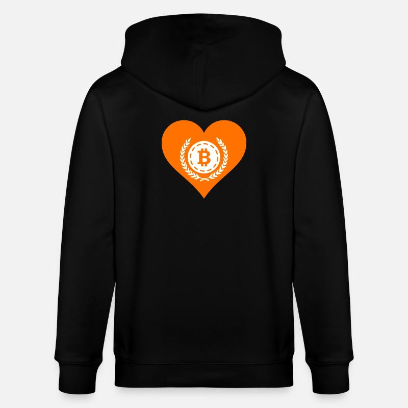 Bitcoin Crypto Cryptocurrency Splash - Veste à capuche bio CULTIVATOR Stanley/Stella Unisexe - noir