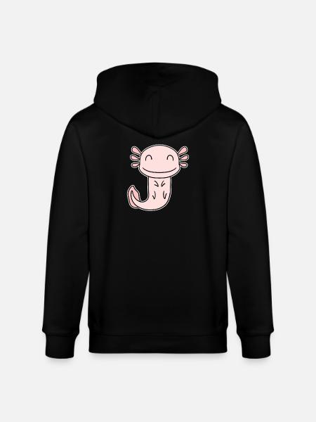 Axolotl Motif Enfants Mignon - Veste à capuche bio CULTIVATOR Stanley/Stella Unisexe - noir