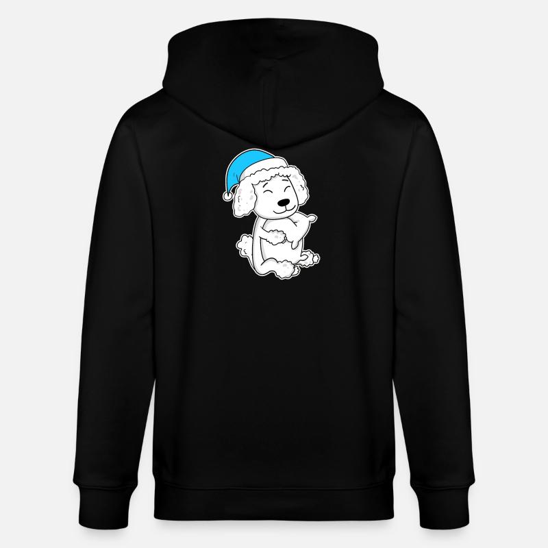Caniche Dormir Fatigue Chien - Veste à capuche bio CULTIVATOR Stanley/Stella Unisexe - noir