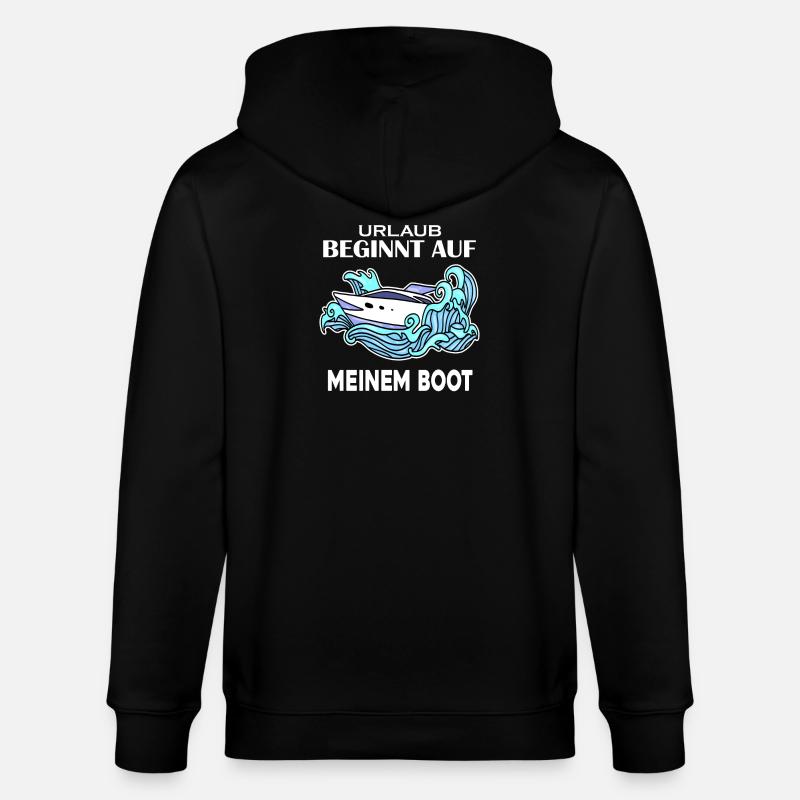 Boot - Stanley/Stella Unisex Bio-Kapuzenjacke CULTIVATOR  - Schwarz