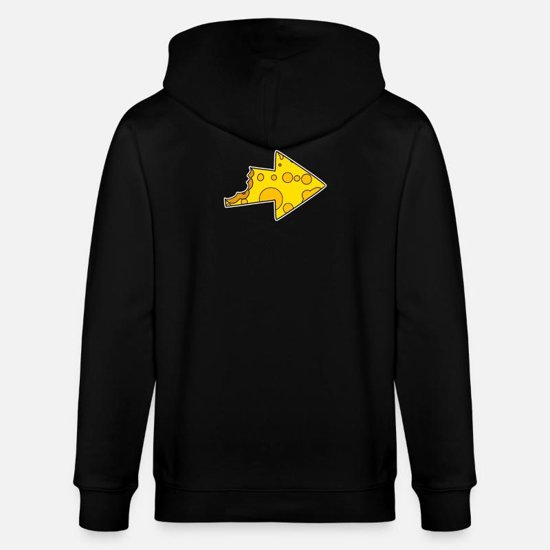 Pfeil Käse - Stanley/Stella Unisex Bio-Kapuzenjacke CULTIVATOR  - Schwarz