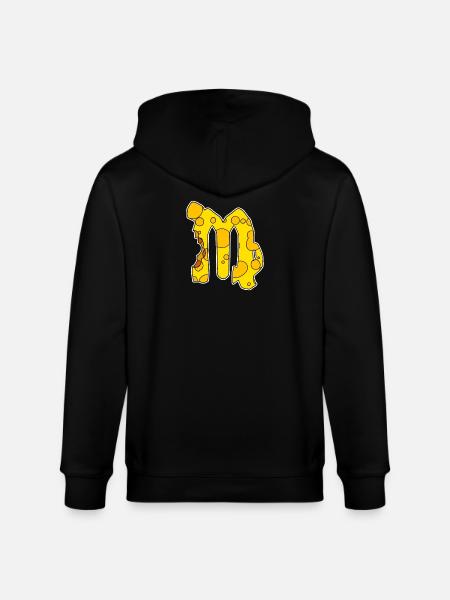 Zodiac sign Virgo Symbol - Stanley/Stella CULTIVATOR Unisex Organic Hooded Jacket - black