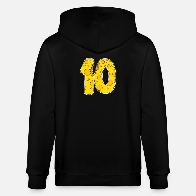 10 ans de Funny Cheese - Veste à capuche bio CULTIVATOR Stanley/Stella Unisexe - noir