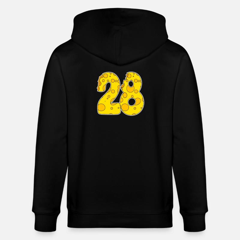 28 ans Lustig Käse - Veste à capuche bio CULTIVATOR Stanley/Stella Unisexe - noir