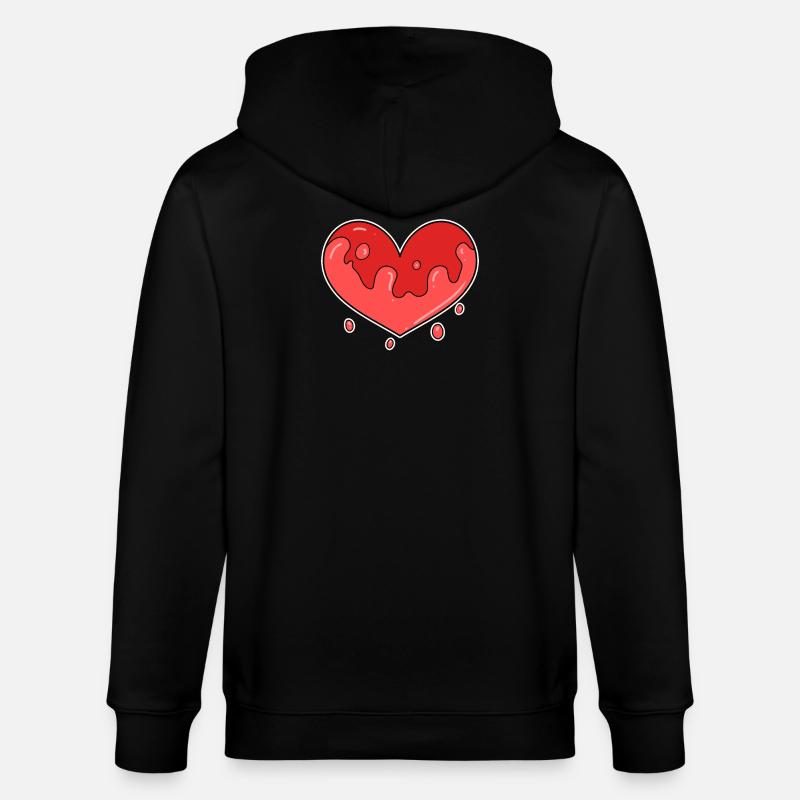 Herz Einsam - Stanley/Stella Unisex Bio-Kapuzenjacke CULTIVATOR  - Schwarz