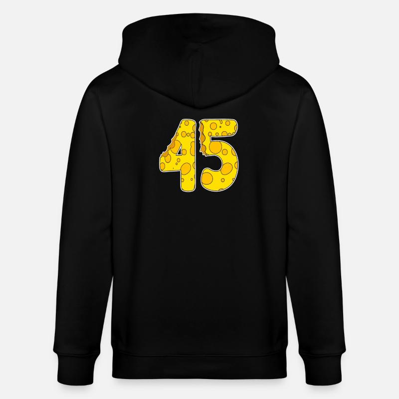 45 ans de Lustig Käse - Veste à capuche bio CULTIVATOR Stanley/Stella Unisexe - noir