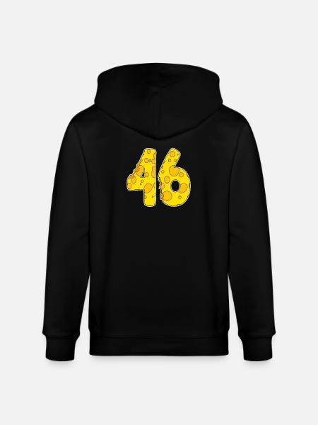46 ans de Lustig Käse - Veste à capuche bio CULTIVATOR Stanley/Stella Unisexe - noir