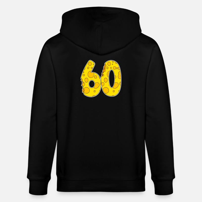 60 ans de fromage Lustig - Veste à capuche bio CULTIVATOR Stanley/Stella Unisexe - noir